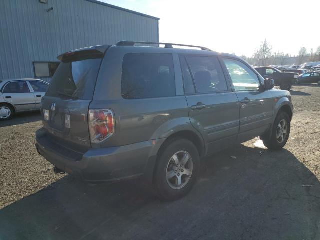 HONDA PILOT EX 2007 gray  gas 5FNYF18427B023144 photo #4