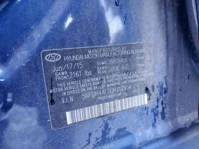 2016 HYUNDAI ELANTRA SE - 5NPDH4AE0GH712954