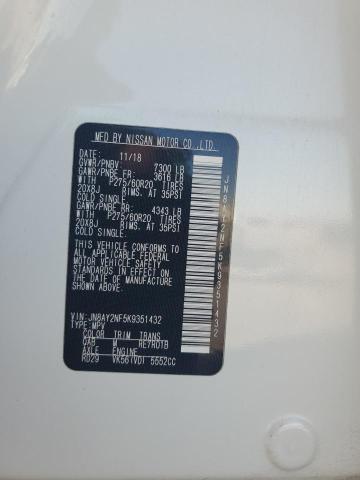 2019 NISSAN ARMADA PLA - JN8AY2NF5K9351432