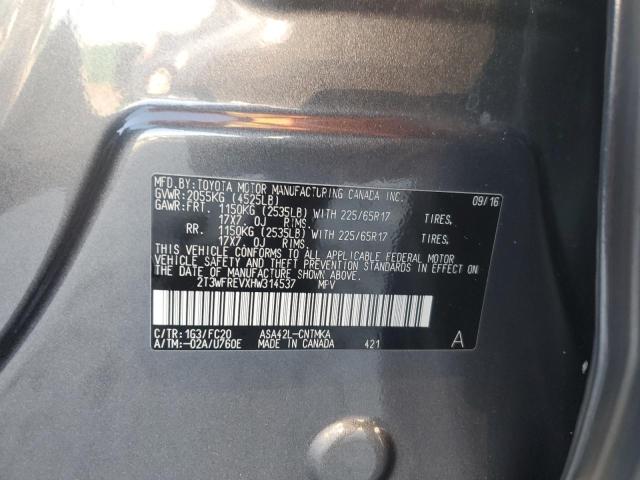 2017 TOYOTA RAV4 XLE - 2T3WFREVXHW314537