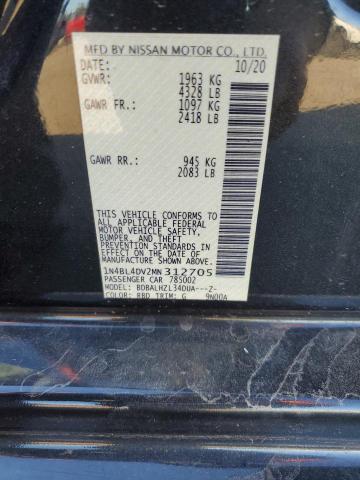 2021 NISSAN ALTIMA SV - 1N4BL4DV2MN312705