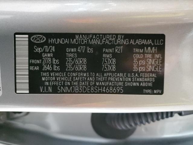 2025 HYUNDAI TUCSON SEL - 5NMJB3DE8SH468695