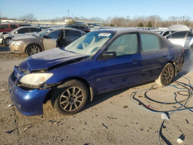 HONDA CIVIC DX V 2004 blue  gas 1HGES163X4L012864 photo #1