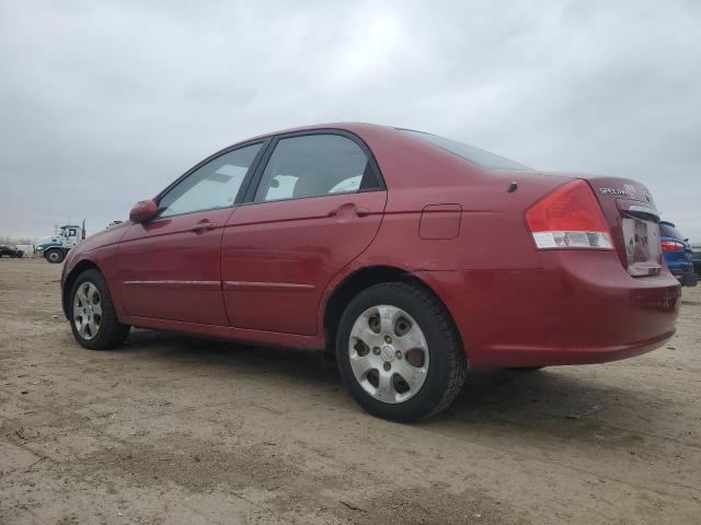 KIA SPECTRA EX 2009 red  gas KNAFE221895659275 photo #3