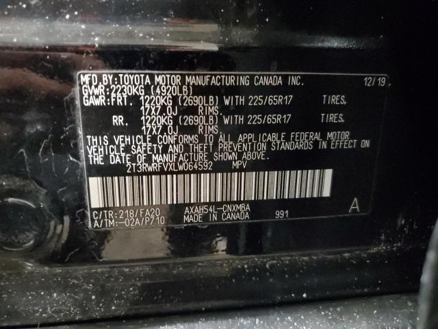 2020 TOYOTA RAV4 XLE - 2T3RWRFVXLW064592
