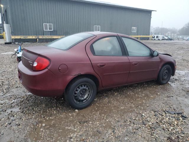 DODGE NEON SE 2002 burgundy  gas 1B3AS46C52D558916 photo #4