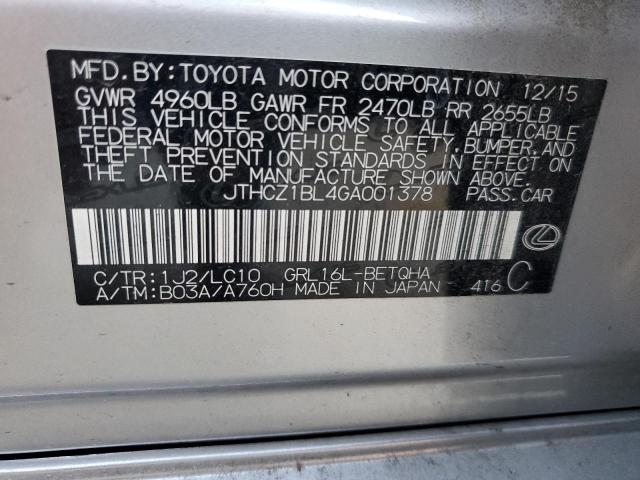 2016 LEXUS GS 350 - JTHCZ1BL4GA001378