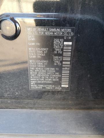 2015 NISSAN ROGUE S - KNMAT2MV4FP519940