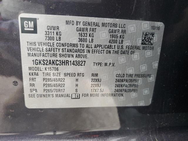 2017 GMC YUKON SLE 1GKS2AKC3HR143827