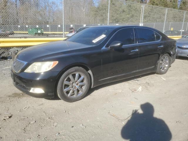 LEXUS LS 460L 2008 black  gas JTHGL46F785021904 photo #1