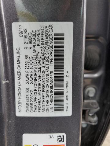 2018 HONDA ACCORD SPO - 1HGCV1F38JA004770