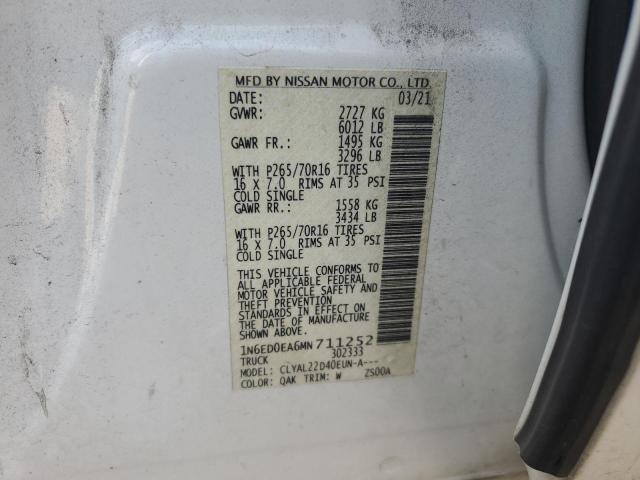 2021 NISSAN FRONTIER S - 1N6ED0EA6MN711252