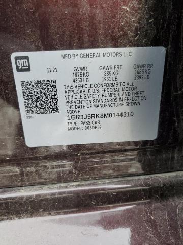 2021 CADILLAC CT4 LUXURY - 1G6DJ5RK8M0144310