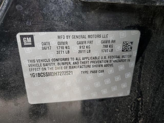 2017 CHEVROLET CRUZE LS - 1G1BC5SM3H7272521