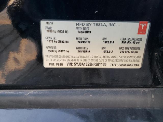 2017 TESLA MODEL S - 5YJSA1E23HF201135
