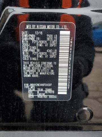 2017 NISSAN ARMADA PLA - JN8AY2NE4H9704307