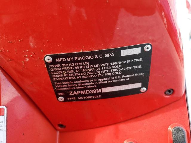 2023 VESPA GTS/SEI GI ZAPMD39MXP5100518