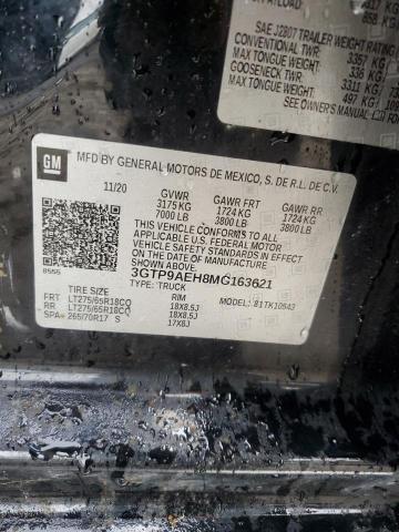 2021 GMC SIERRA K15 - 3GTP9AEH8MG163621
