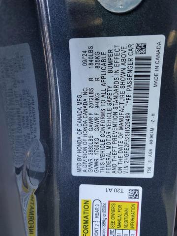 2025 HONDA CIVIC SPOR - 2HGFE2F52SH529489