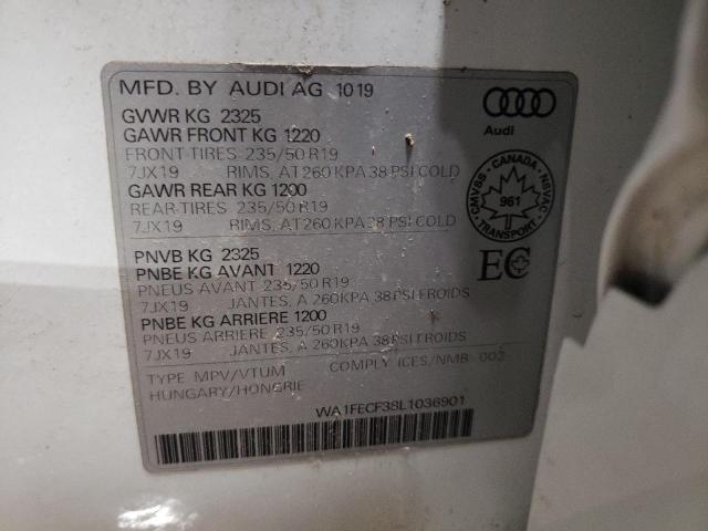2020 AUDI Q3 PRESTIG WA1FECF38L1036901