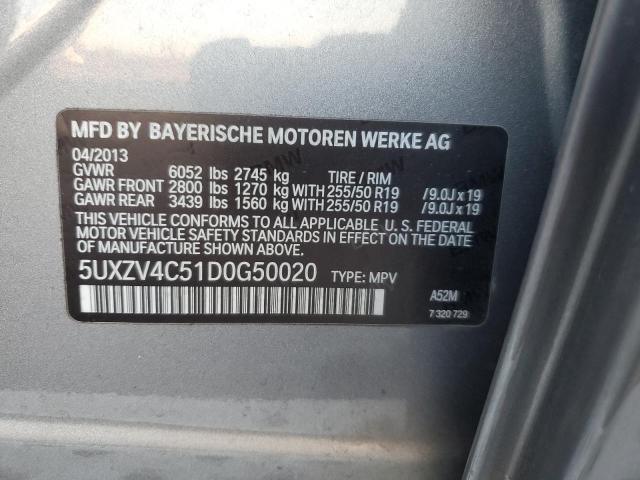 VIN 5UXZV4C51D0G50020 2013 BMW X5 no.13