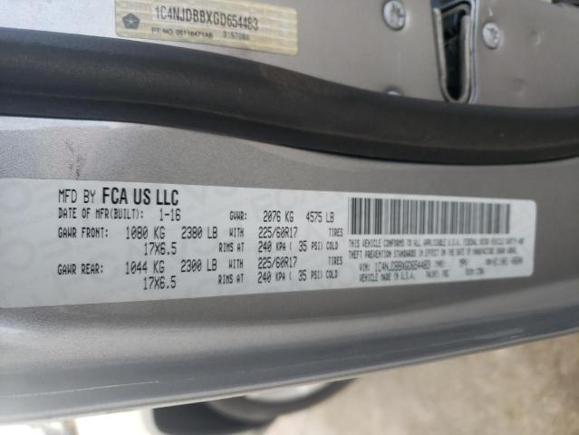 2016 JEEP COMPASS SP - 1C4NJDBBXGD654483