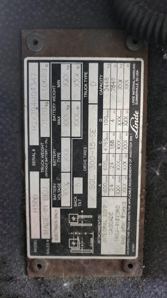 Lot #3033128999 2007 OTHER FORKLIFT