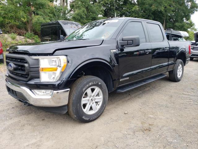 FORD F150 SUPER 2021 black  hybrid engine 1FTFW1ED0MFB39526 photo #1