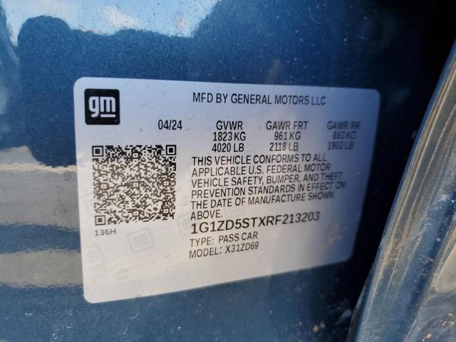 2024 CHEVROLET MALIBU LT - 1G1ZD5STXRF213203