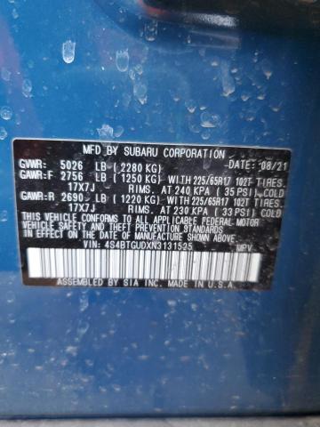 2022 SUBARU OUTBACK WILDERNESS 4S4BTGUDXN3131525