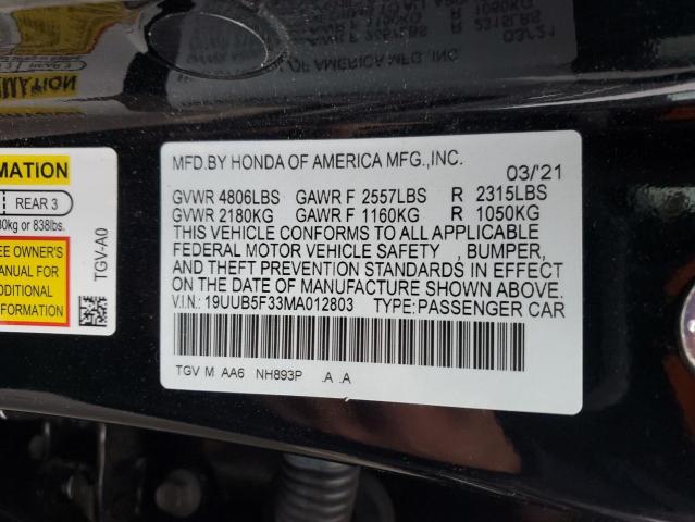 2021 ACURA TLX - 19UUB5F33MA012803