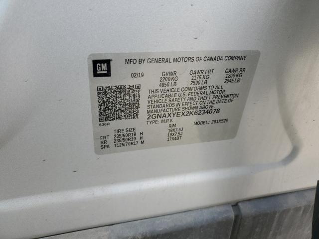 2019 CHEVROLET EQUINOX PR - 2GNAXYEX2K6234078