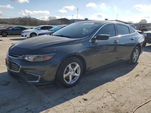 CHEVROLET MALIBU LS 2017 gray sedan 4d gas 1G1ZB5ST0HF252337 photo #1