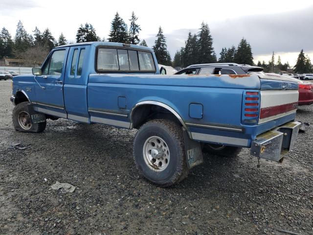 FORD F250 1990 blue  gas 1FTHX26G9LKB48266 photo #3