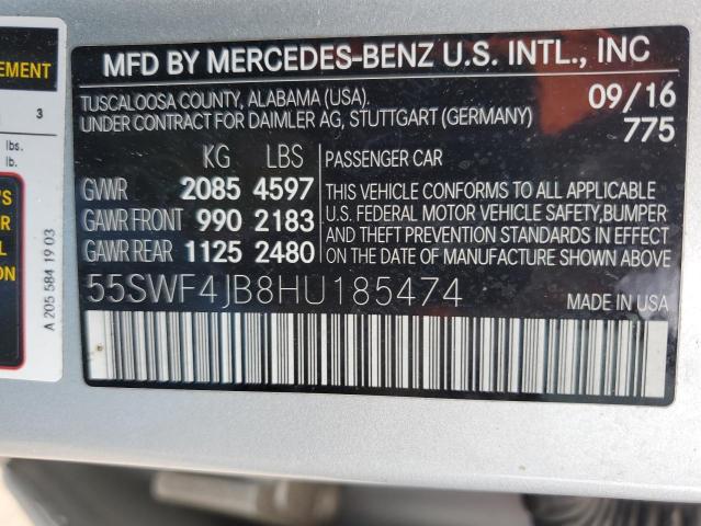 2017 MERCEDES-BENZ C 300 - 55SWF4JB8HU185474