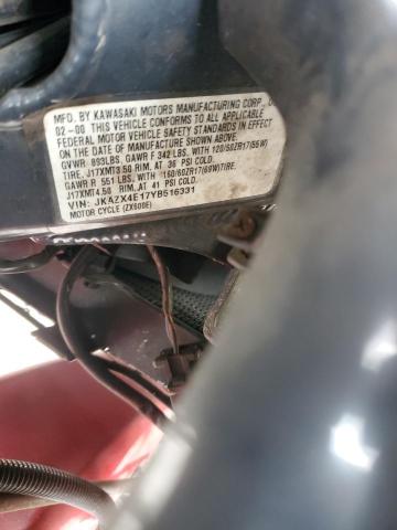 2000 KAWASAKI NINJA - JKAZX4E17YB516331
