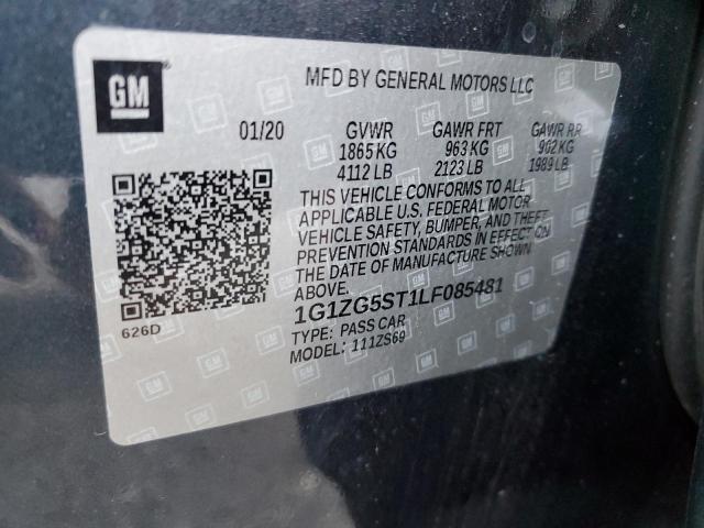 2020 CHEVROLET MALIBU RS - 1G1ZG5ST1LF085481