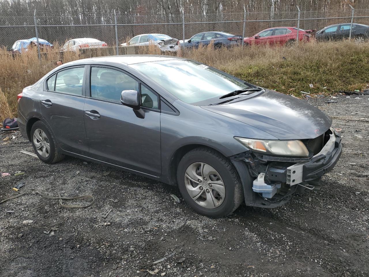 Lot #3028649296 2013 HONDA CIVIC LX