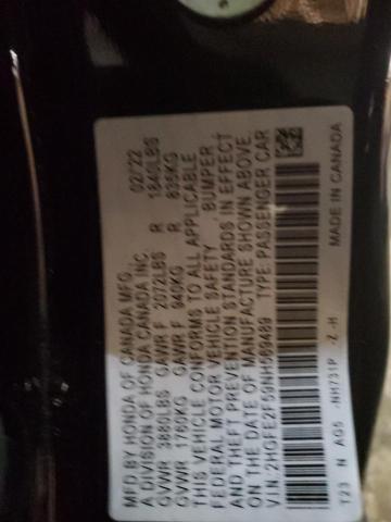 2022 HONDA CIVIC SPOR - 2HGFE2F59NH569489