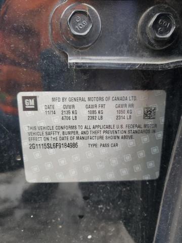 2015 CHEVROLET IMPALA LT - 2G1115SL6F9184986