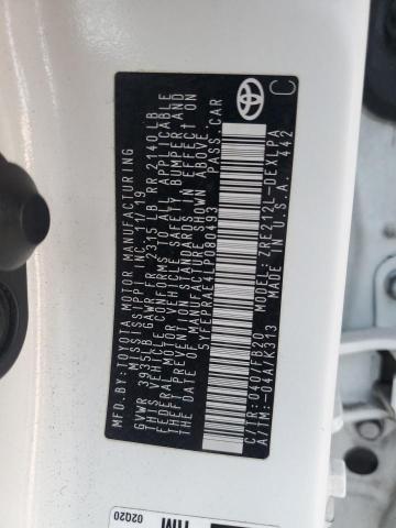 2020 TOYOTA COROLLA LE - 5YFEPRAE4LP080493