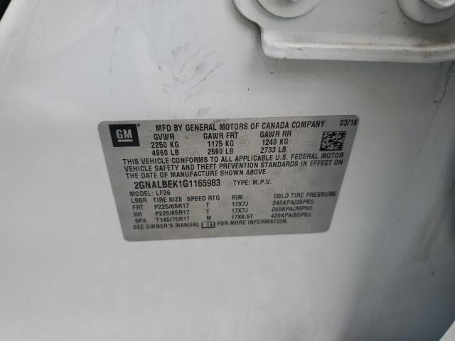 2016 CHEVROLET EQUINOX LS - 2GNALBEK1G1165983
