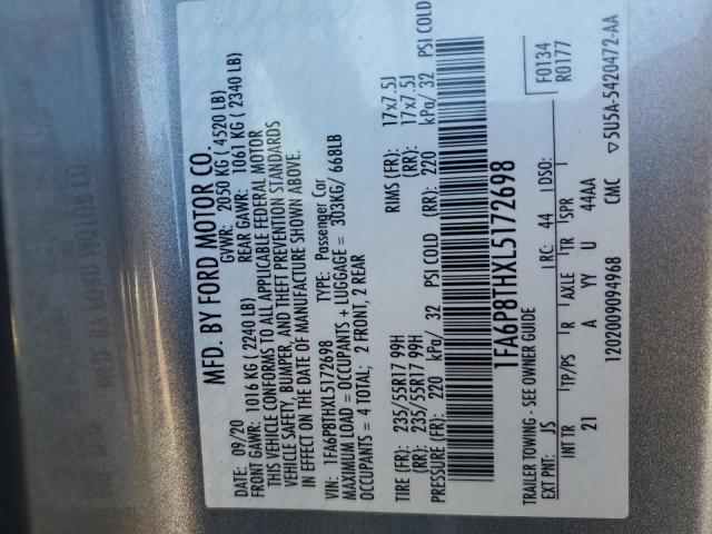 2020 FORD MUSTANG - 1FA6P8THXL5172698