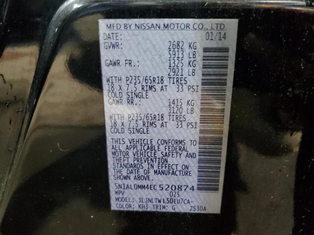 VIN 5N1AL0MM4EC520874 2014 INFINITI QX60 no.13