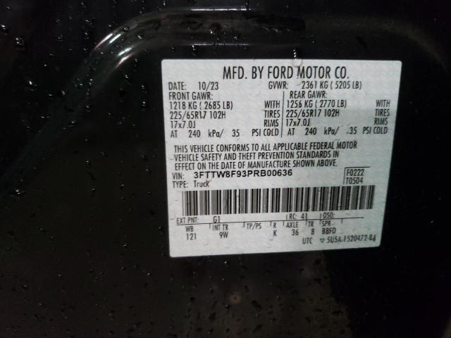2023 FORD MAVERICK X - 3FTTW8F93PRB00636