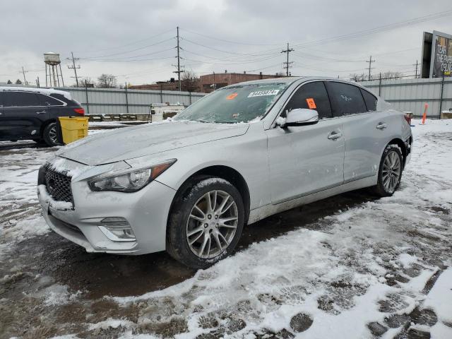 INFINITI Q50 LUXE 2018 silver  gas JN1EV7AP1JM364890 photo #1