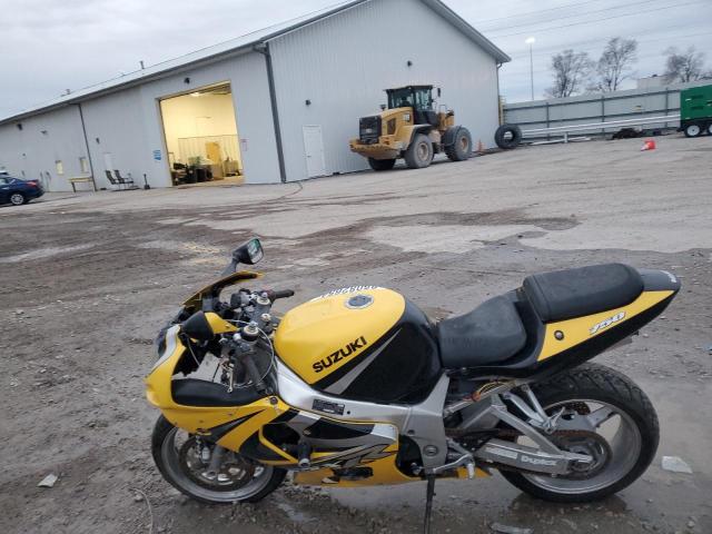 SUZUKI GSX-R750 2000 yellow racer gas JS1GR7HA4Y2103684 photo #4