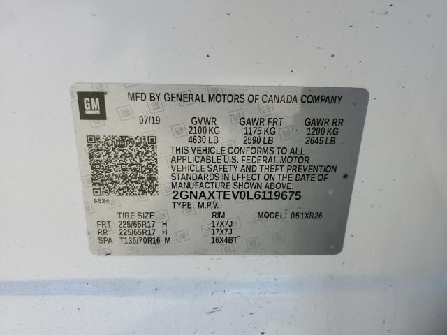 2020 CHEVROLET EQUINOX LT - 2GNAXTEV0L6119675