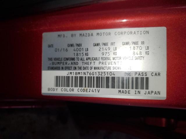 2016 MAZDA 3 GRAND TO - JM1BM1N76G1325104