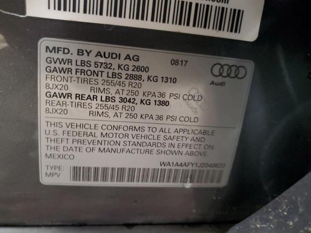 2018 AUDI SQ5 PREMIU - WA1A4AFY1J2049820